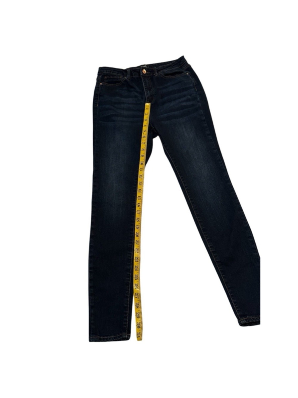 Simple Society Skinny Ankle Jeans Women 9 / 29 Waist Blue Distressed High-Rise - Picture 12 of 16